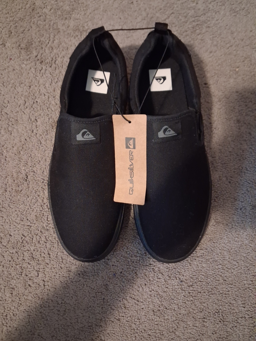 Quiksilver Black Slip-On Canvas Shoes